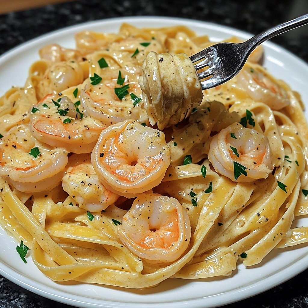 Comforting Garlic Butter Shrimp Pasta Recipe