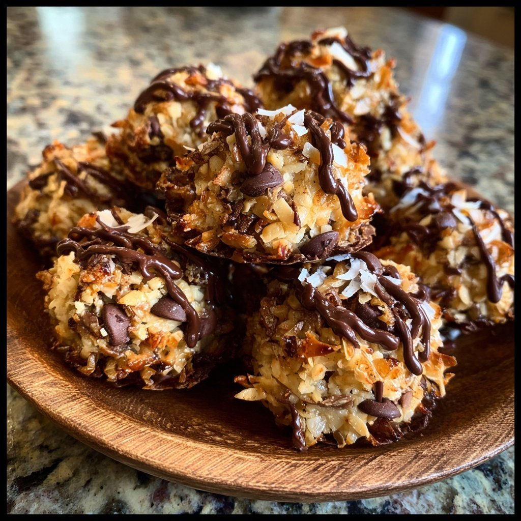 Chocolate Hazelnut Coconut Clusters