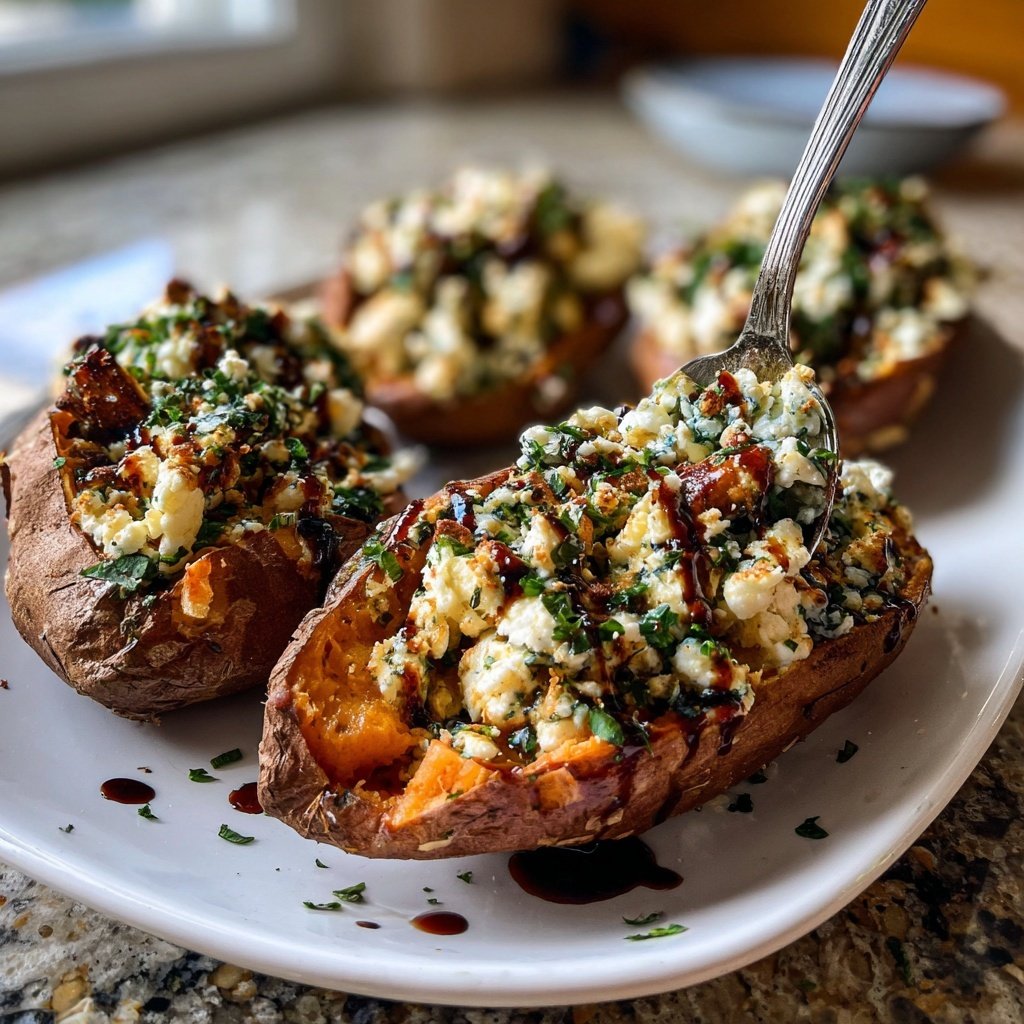 Sunday Stuffed Sweet Potatoes with Herbs