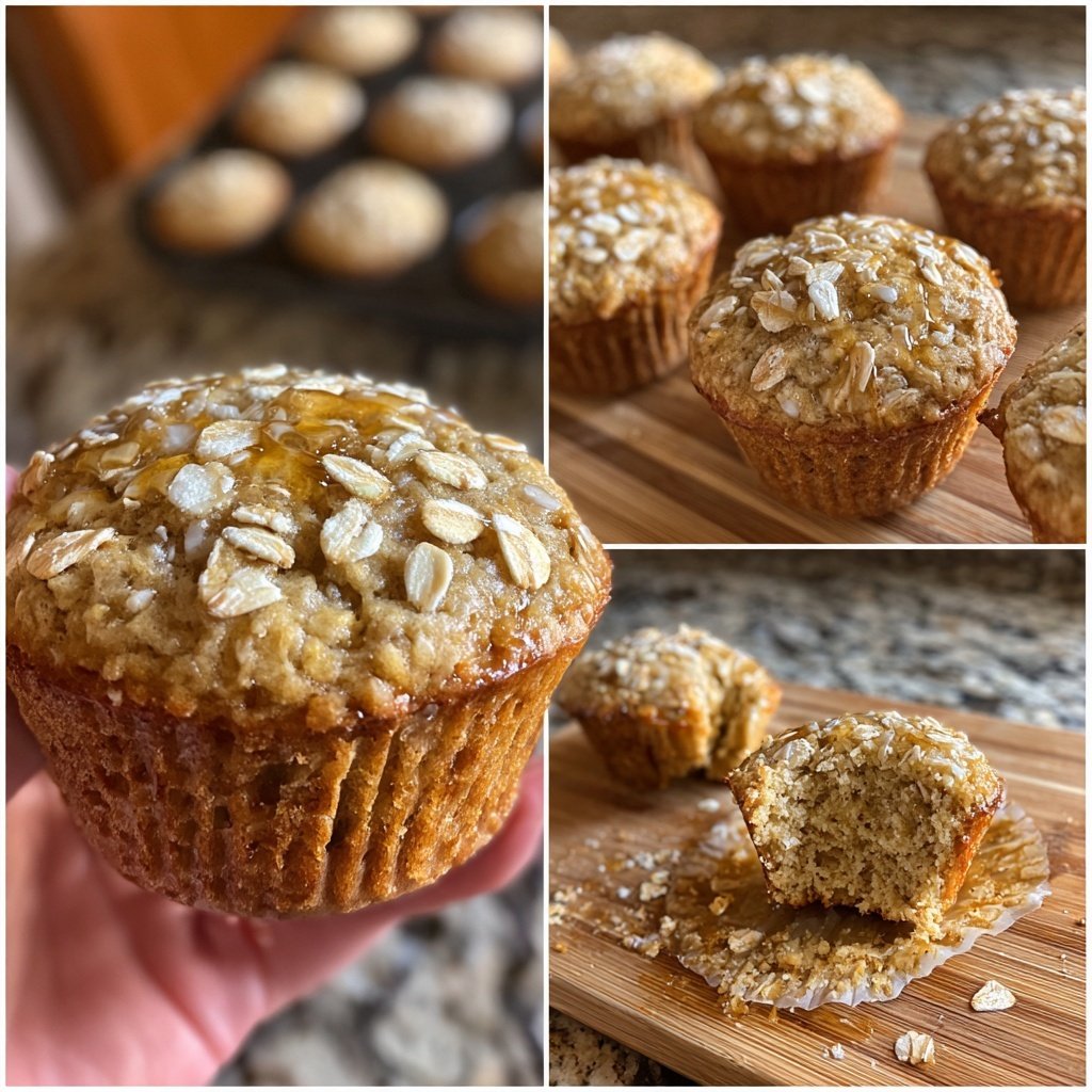 Honey Oat Breakfast Muffins
