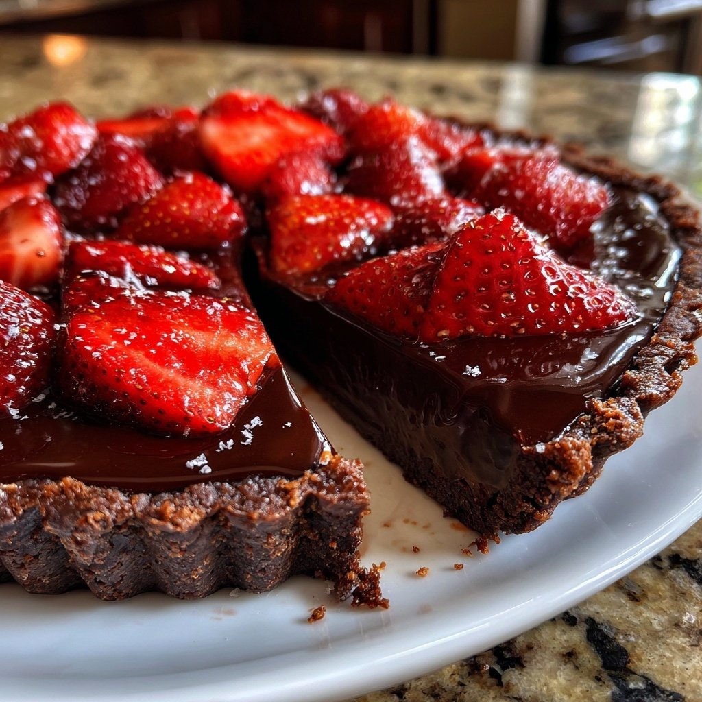 Chocolate Strawberry Tart