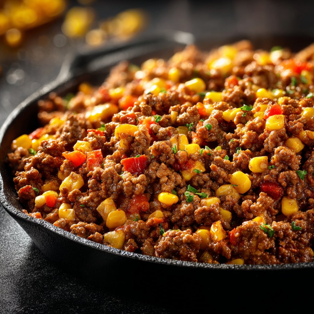 Ground Beef Skillet with Corn