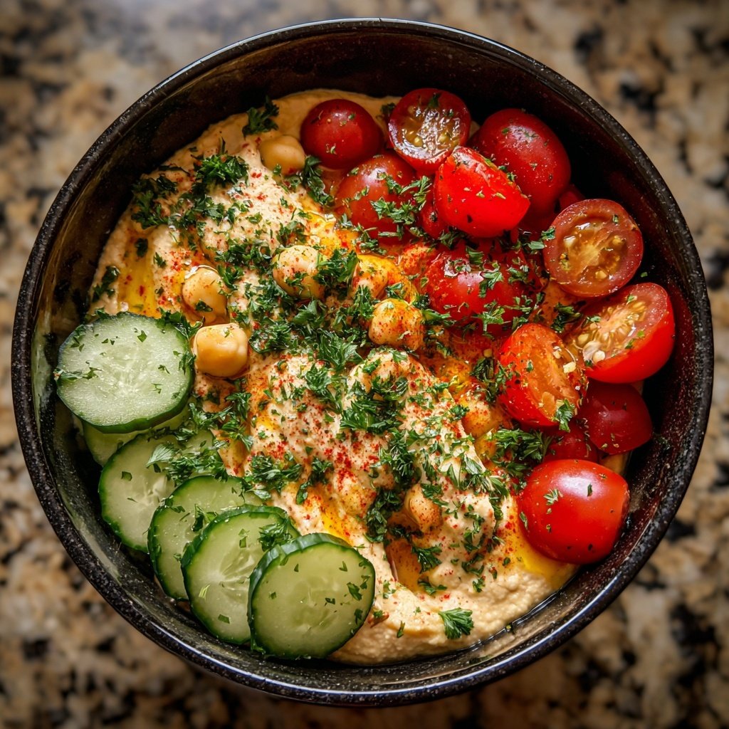 Mediterranean Chickpea Tomato Bowl