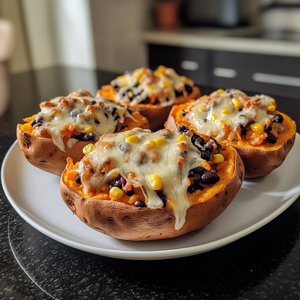 Valentine Dinner Stuffed Sweet Potatoes