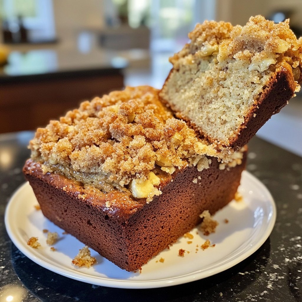 Banana Bread with Brown Sugar Streusel Recipe