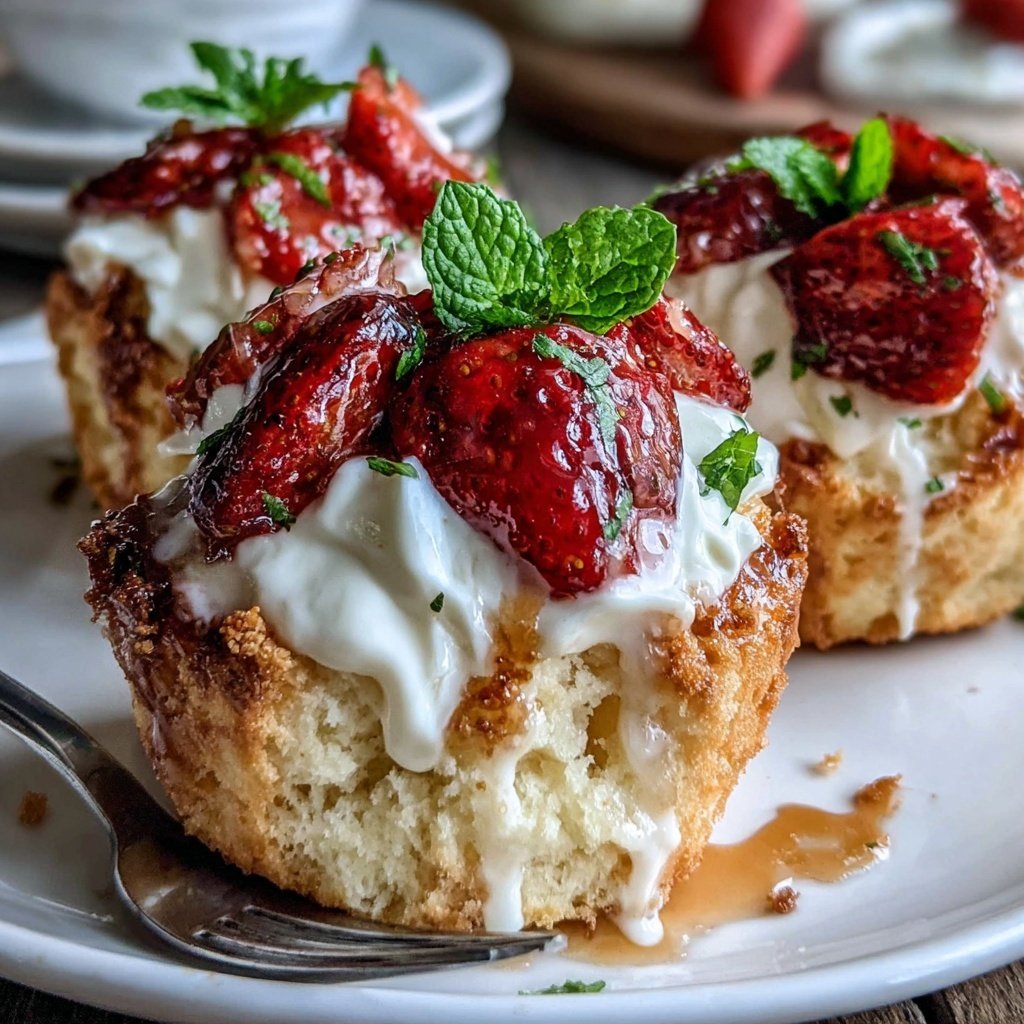 Strawberry Shortcake Biscuit Cups