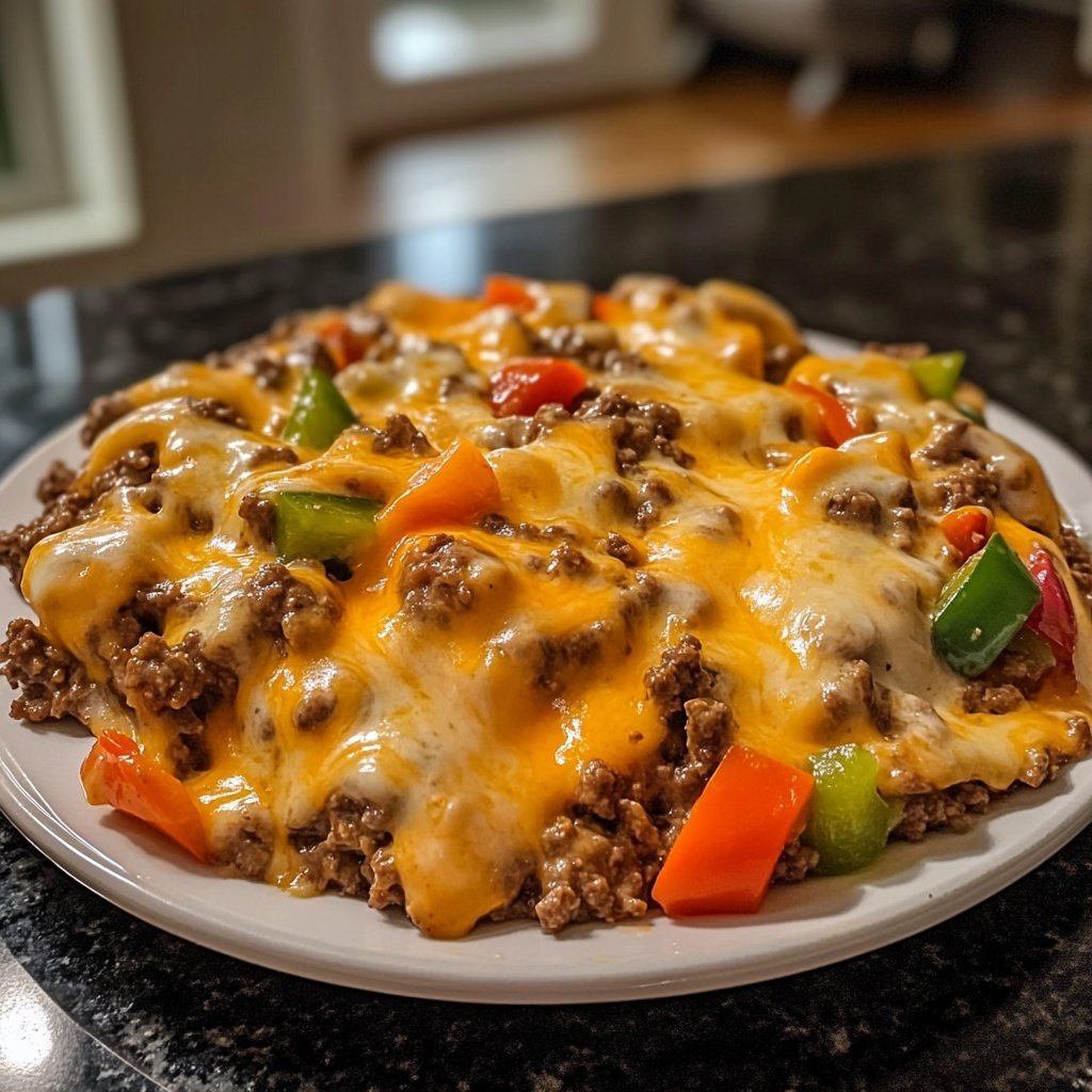 Ground Beef Skillet Cheesy