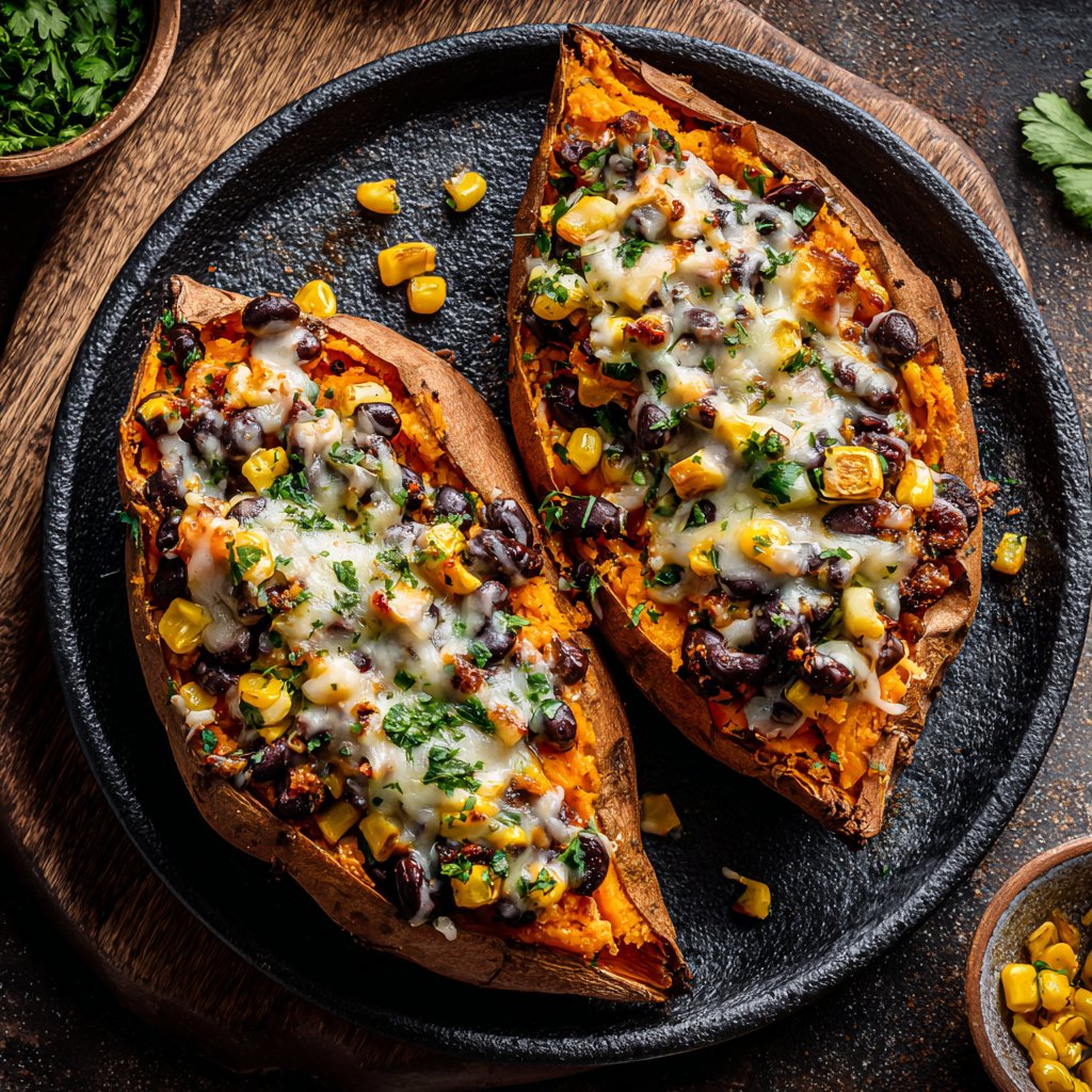Valentine Dinner Stuffed Sweet Potatoes