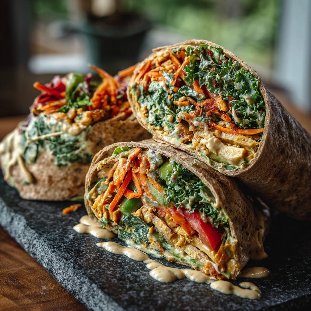 Healthy Lunch Chickpea Wraps