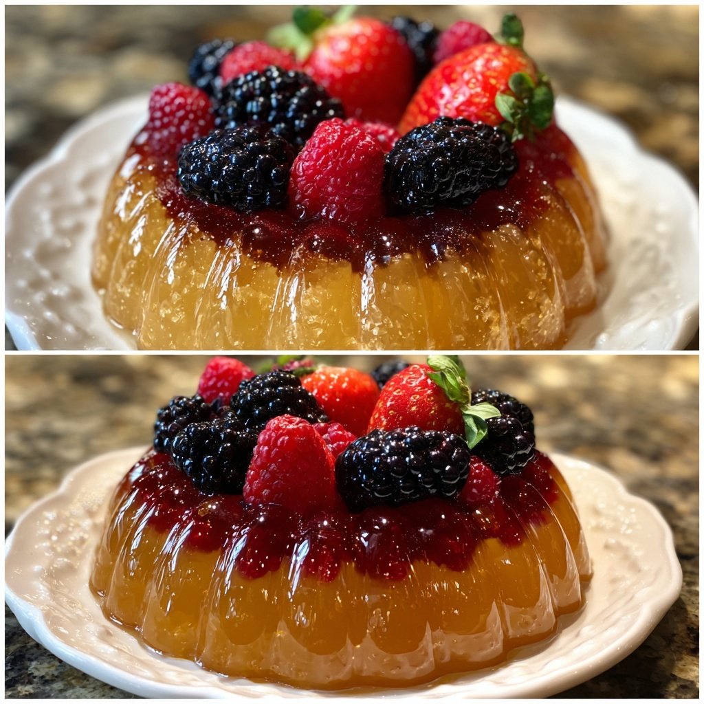 Champagne Jelly with Berries