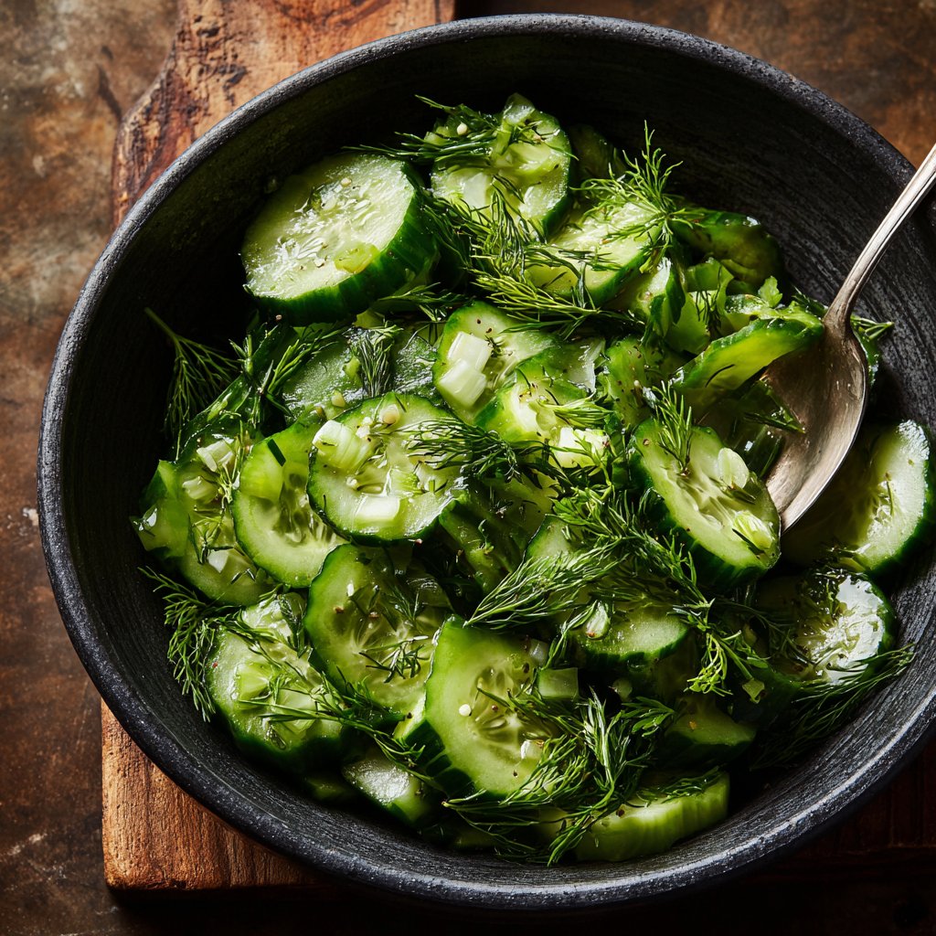 Celery Salad With Cucumber And Dill