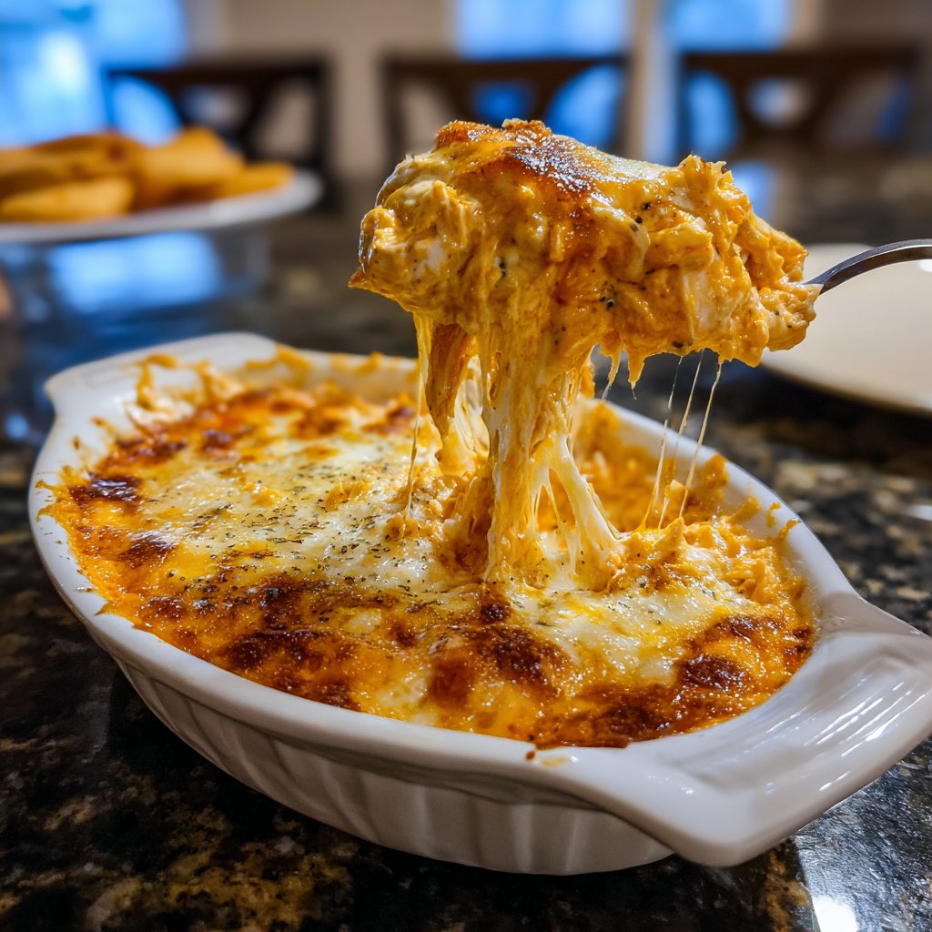 Spicy Buffalo Chicken Dip Appetizer