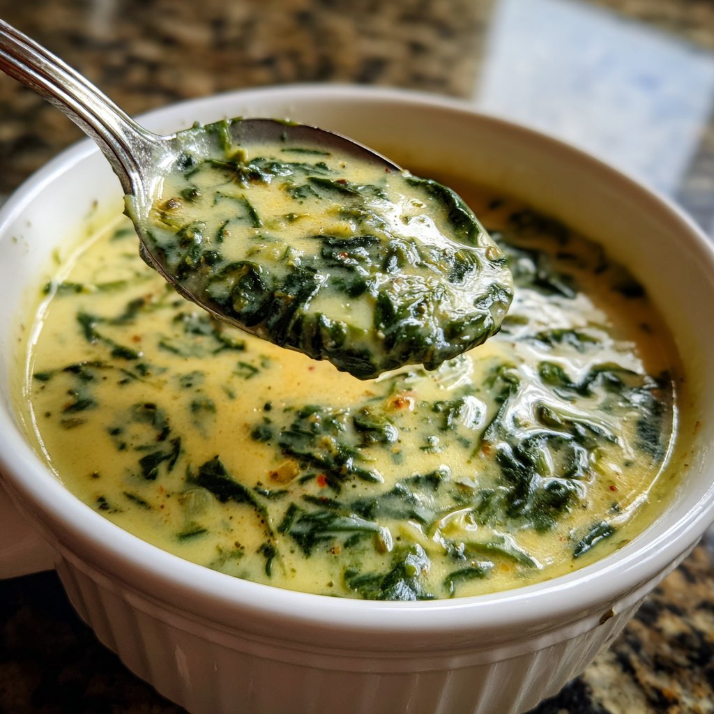 Creamy Lemon Spinach Soup