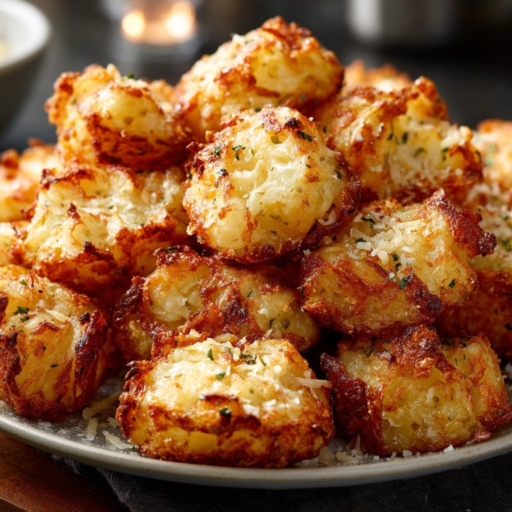 Super Bowl Garlic Parmesan Potato Bites
