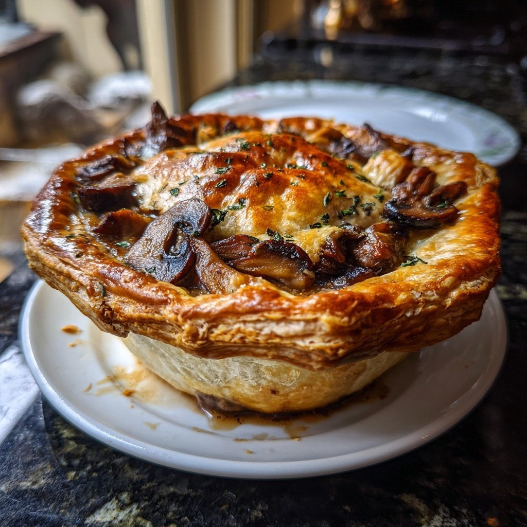 Comfort Food Beef and Mushroom Pot Pie