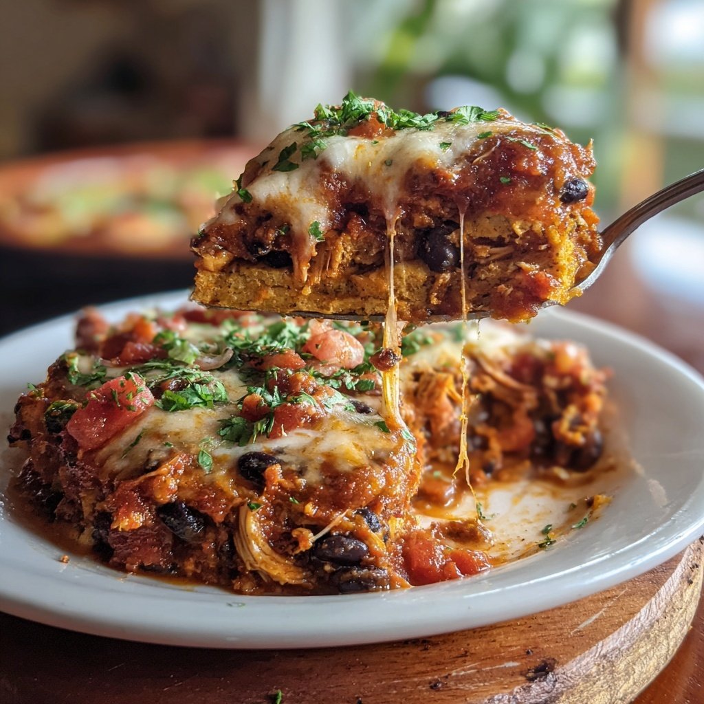 Rotisserie Chicken Taco Casserole