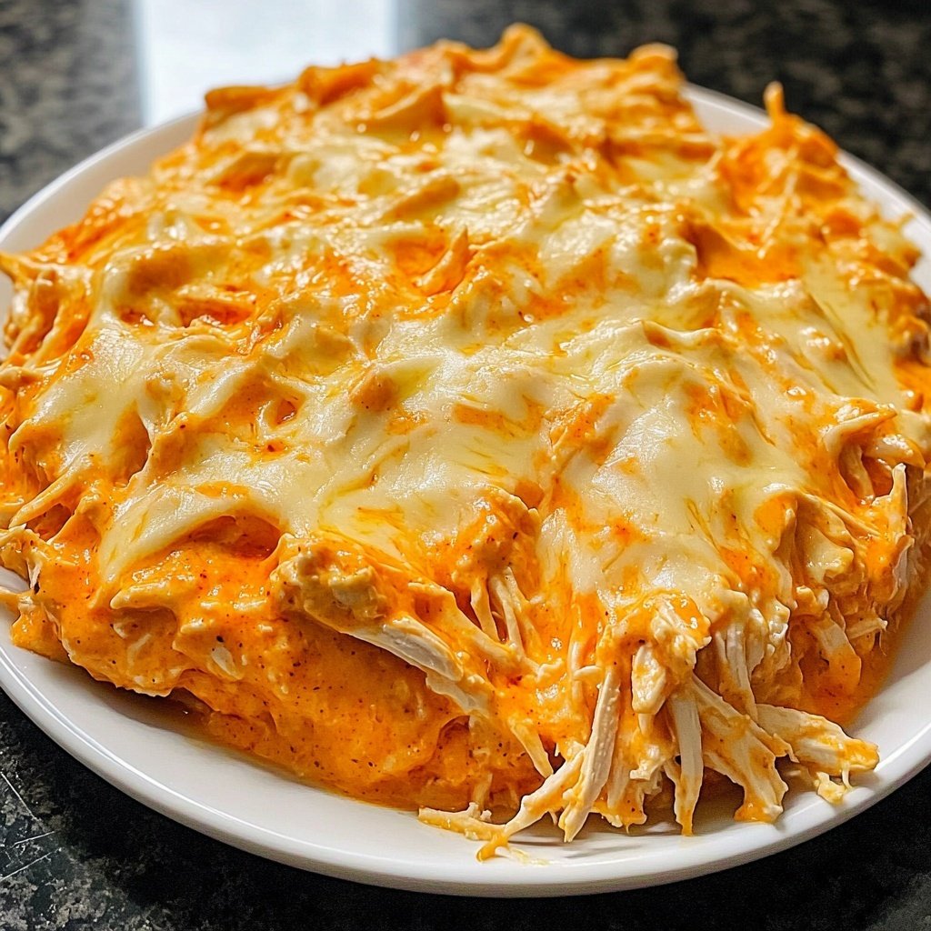 Healthy Crockpot Buffalo Chicken Dip
