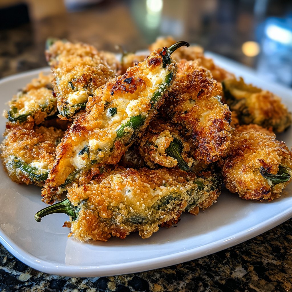 Jalapeno Poppers with Spinach Feta Filling