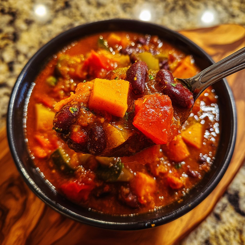 Healthy Crockpot Vegetable Chili
