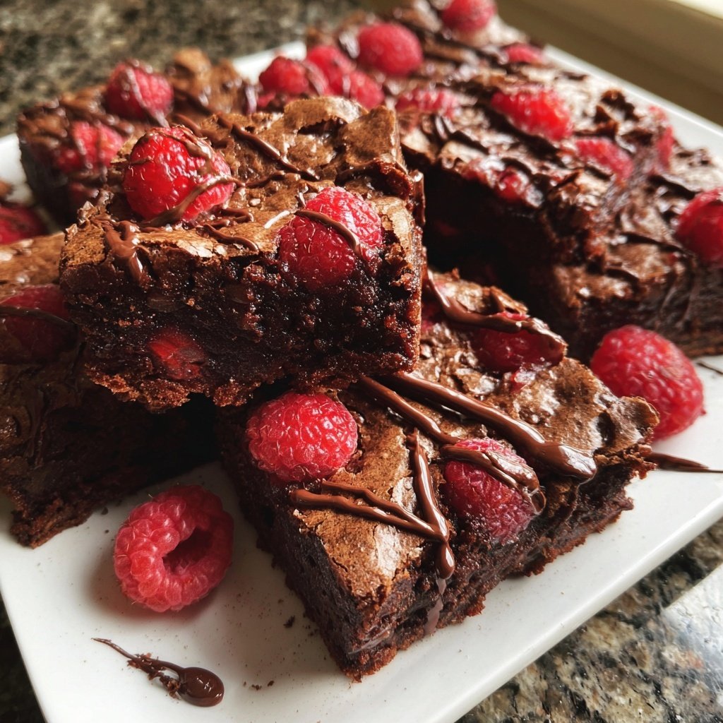 Chocolate Raspberry Brownies