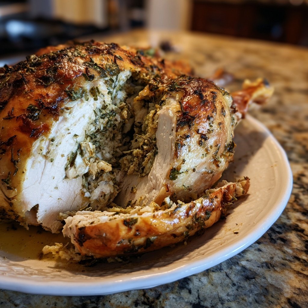 Seasonal & Festive Thanksgiving Herb Stuffed Turkey
