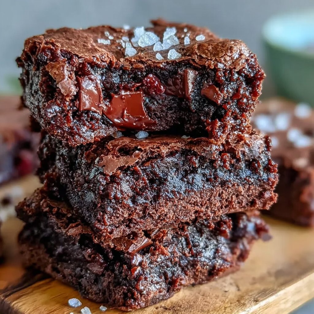 Chewy Brownies Using Sourdough Starter