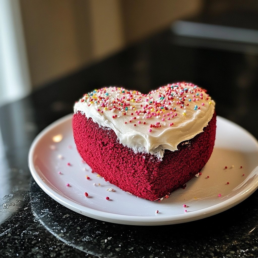 Mini Heart Cake with Red Velvet