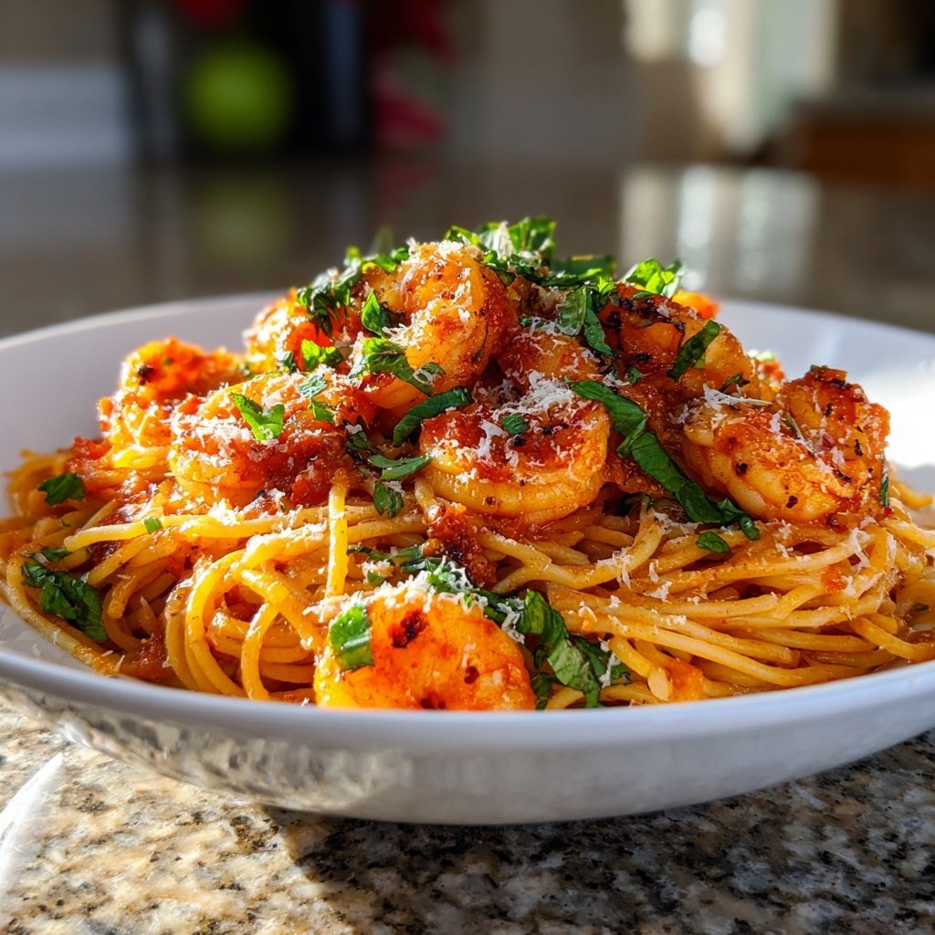 Shrimp Tomato Basil Pasta