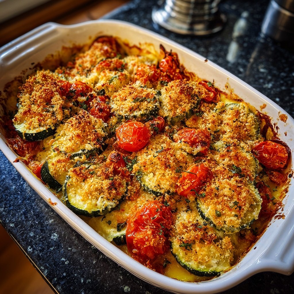 Baked Zucchini Tomato Casserole