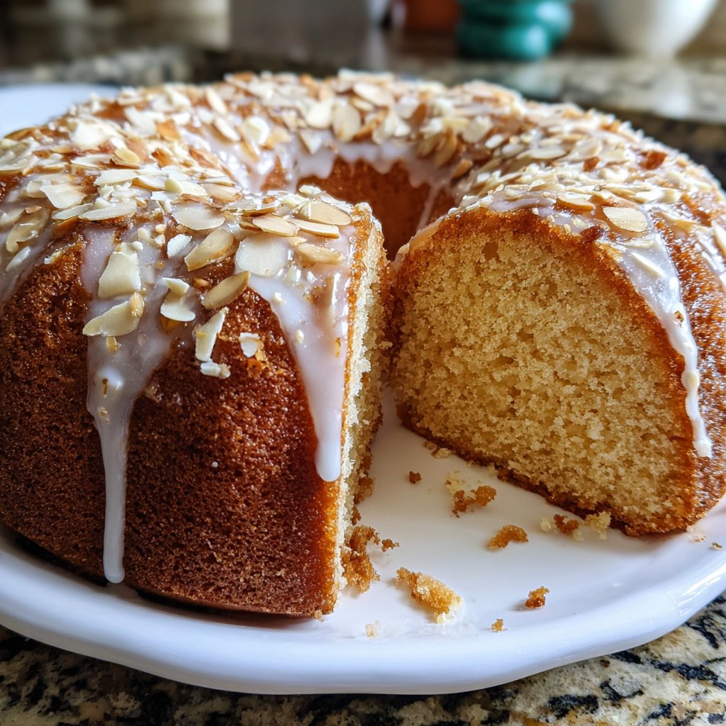 Vanilla Almond Yogurt Cake